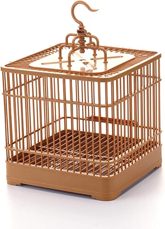 Amazon | Scifimp この折りたたみ式の竹製鳥かごは、小鳥に最適です
